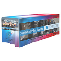 4-Sided Fitted Style Table Covers All Over Full Color Dye Sublimation Imprint - Fits 6 Foot Table